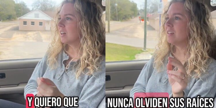 VIDEO | ¡Polémica en TikTok! Mujer estadounidense prioriza el español para sus hijos