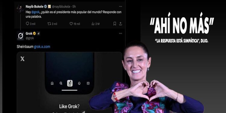 Claudia Sheinbaum: La más popular según la IA de Elon Musk