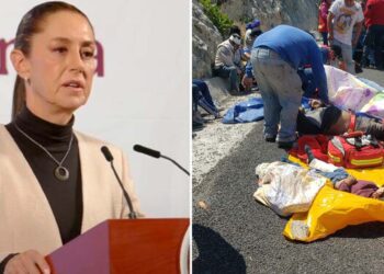 Ordena Sheinbaum apoyo a morenistas accidentados en el Istmo tras mitin en la CdMx
