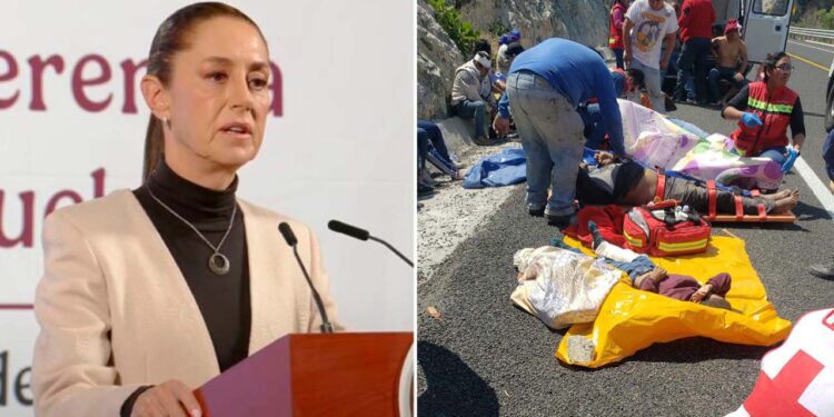 Ordena Sheinbaum apoyo a morenistas accidentados en el Istmo tras mitin en la CdMx