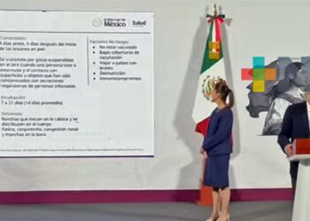 Foto: Presidencia de la República // El gobierno federal busca reforzar las acciones contra el sarampión y la tos ferina.