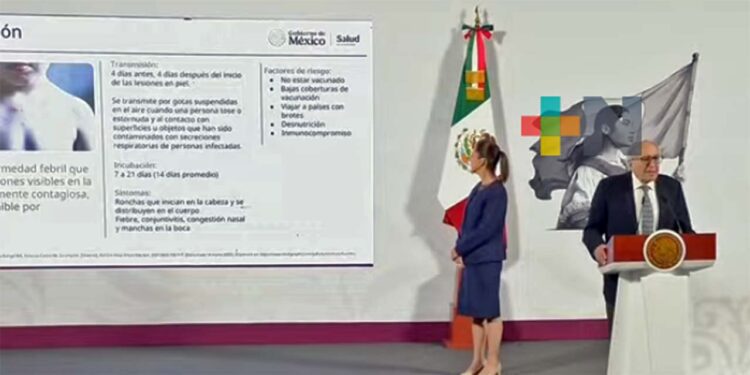 Foto: Presidencia de la República // El gobierno federal busca reforzar las acciones contra el sarampión y la tos ferina.