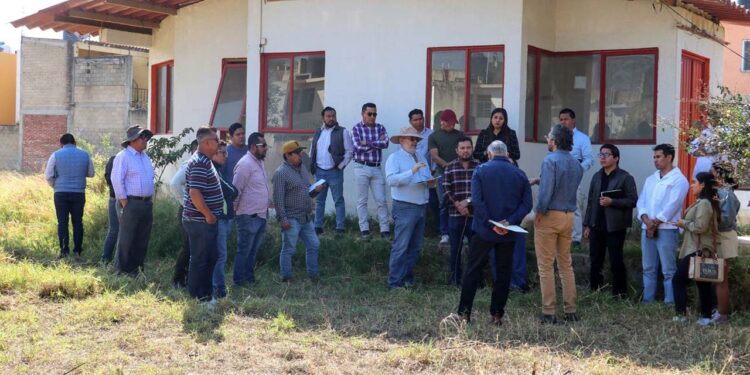 Foto: Sedeco // El predio de San Jacinto Amilpas donde se construirán las primeras viviendas del programa federal de Vivienda para el Bienestar.