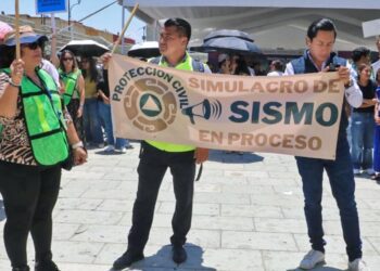 Foto: Adrián Gaytán // En este ejercicio participaron dependencias estatales, municipios, trabajadores federales y escuelas.