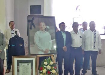 Omar Osorio Rosas, fue el encargado de llevar todo el acto en donde se recordó al personaje.