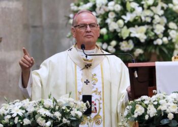 Foto: Adrián Gaytán // El arzobispo Pedro Vázquez Villalobos dio gracias por haber conocido al Papa Francisco.