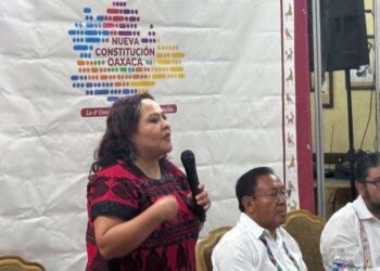 Foto: redes sociales // La consulta para la nueva Constitución de Oaxaca se extendió a Los Angeles, California.