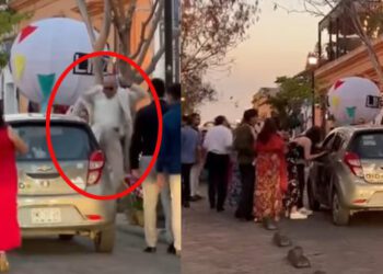 VIDEO | “¿De quién es Oaxaca? ¿Turismo con permiso para agredir?”: Calenda bloquea paso a conductora y desata polémica