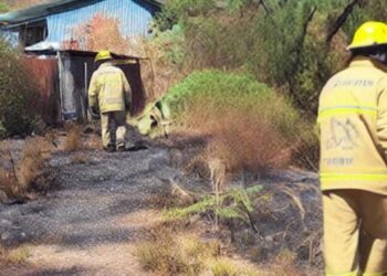 Controlan incendio en colonia de Huajuapan.