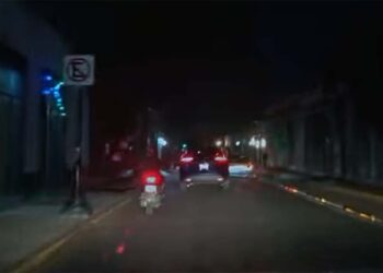 Foto: captura de pantalla // Apagones también afectan la red de semaforización en la capital oaxaqueña.