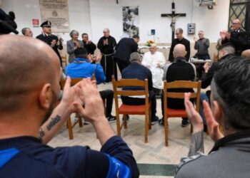 Este Jueves Santo, el Papa Francisco visita la cárcel de Regina Coeli en Roma
