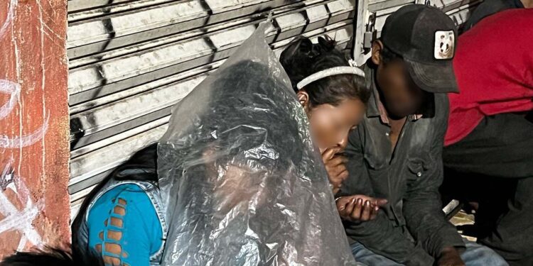 Foto: Álvaro Cuitláhuac // Adictos en situación de calle sin la más mínima atención de autoridades.