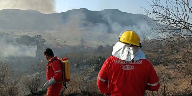 Incendio forestal consume más de 300 hectáreas en Huajolotitlán.