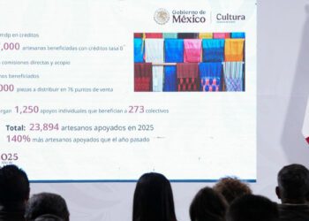 La presidenta señaló que el programa busca la recuperación de la cultura de los pueblos indígenas a partir de su propia creación y al mismo tiempo bienestar.