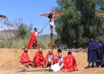 La celebración de Semana Santa concluirá mañana, 19 de abril a las 21:30 horas con la escenificación de la Resurrección de Jesús