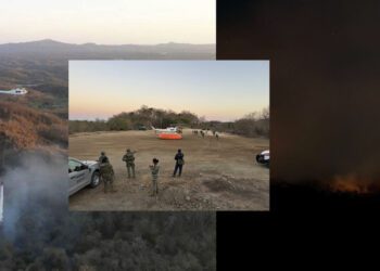 Pochutla, otro frente; incendio apenas sofocado al 40%
