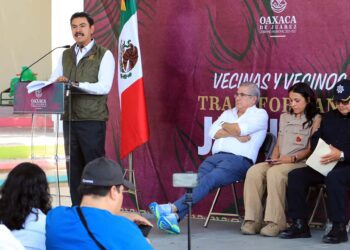 La conferencia semanal fue celebrada en San Martín Mexicápam.