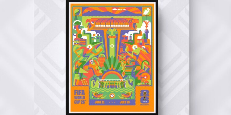 Colores, cultura y futbol: así es el cartel de la CDMX para el Mundial 2026