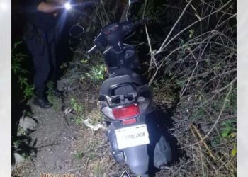 Recuperan motoneta con reporte de robo.