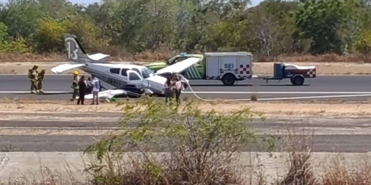 Trascendió que la avioneta provenía de Colombia con tres personas a bordo.