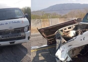 Accidente entre camioneta y Urban genera movilización en carretera Salina Cruz – Huatulco