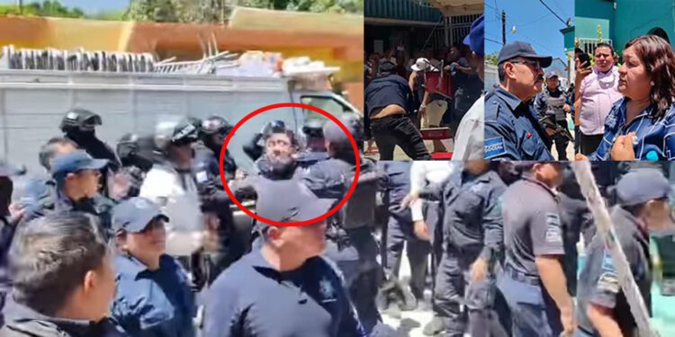 Elección manchada por la violencia en Santa María Ixcotel: puños, sillazos y policías en plena jornada democrática