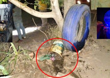 ¡Robo descarado! Cae trío por huachicoleo frente a planta de Pemex en Santa María del Tule
