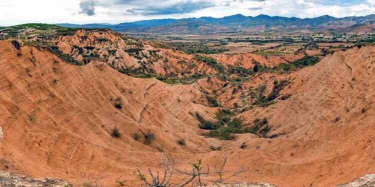 Foto: Geoparque Mundial UNESCO Mixteca Alta // El Geoparque Mundial UNESCO Mixteca Alta tiene una extensión territorial de 415 kilómetros cuadrados.