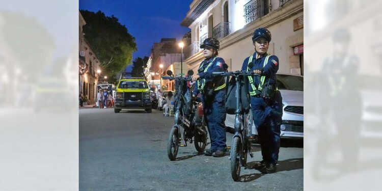 Los oficiales fueron equipados con 20 bicicletas eléctricas y repartidos en varios puntos del municipio.
