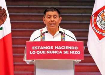 Foto: Adrián Gaytán // Salomón Jara dio cuenta del trabajo de su gobierno en infraestructura, educación, salud, cultura, agua, seguridad y movilidad, entre otros.