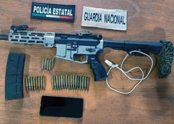 El arma quedó en resguardo por la FGR.