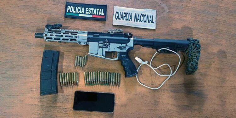 El arma quedó en resguardo por la FGR.