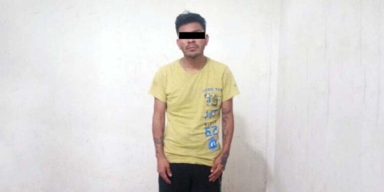 Fue detenido un hombre que se identificó como B. M. P.,