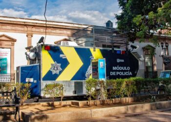 Las autoridades instalaron nuevos módulos móviles de seguridad.