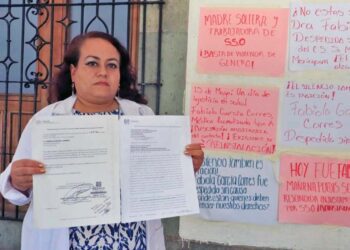 Foto: Adrián Gaytán // La médica con 11 años de antigüedad explicó que la destitución se da por haber faltado cuatro días.