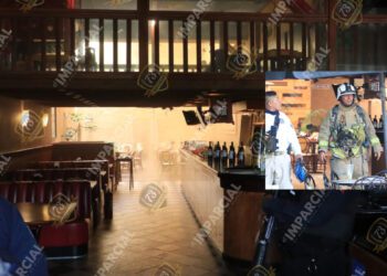 VIDEO | ¡Fuego y caos en el Zócalo! Conato de incendio en restaurante alarma a comensales en Oaxaca