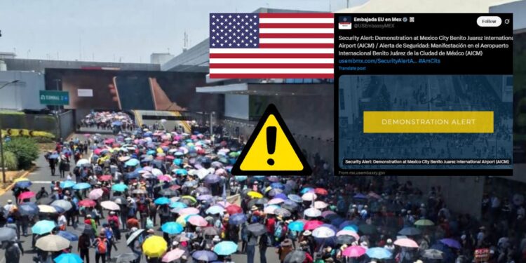 Ante bloqueos de CNTE: Embajada de EE.UU. emite alerta de seguridad en México