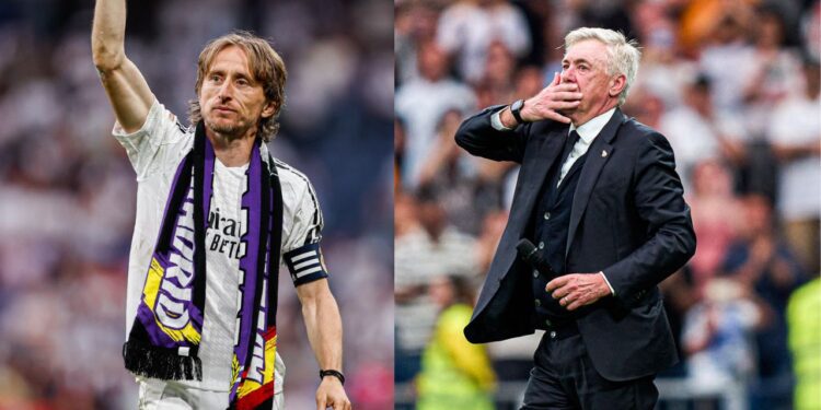 Luka Modric y Carlo Ancelotti dicen adiós entre lágrimas