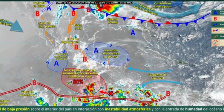 Domingo con lluvias, calor y mar agitado: así el pronóstico para Oaxaca