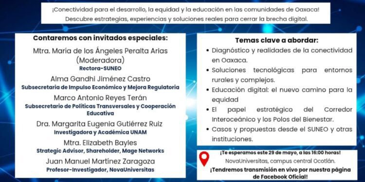 Conversatorio de Suneo sobre Brecha Digital en Oaxaca