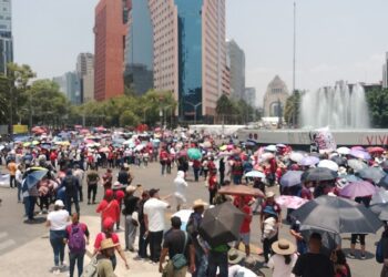 Realiza CNTE-S-22 cuatro marchas simultáneas en la CdMx