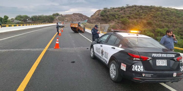 El accidente ocurrió a la altura del puente Santiago Yogana.