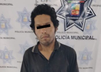El hombre de 28 años de edad fue asegurado por la Policía Municipal.