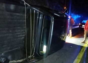 El vehículo involucrado fue una camioneta marca Autos Orientales.
