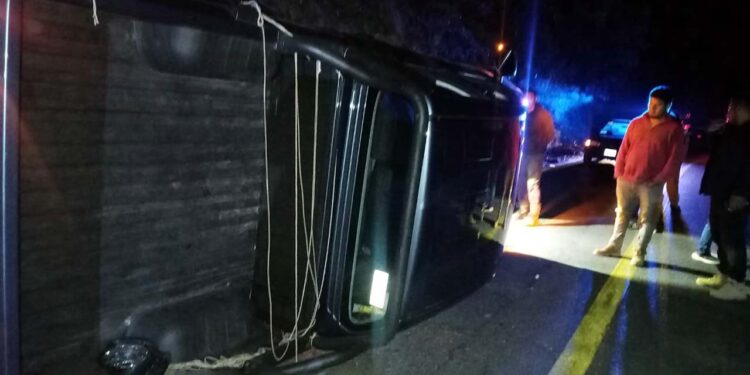 El vehículo involucrado fue una camioneta marca Autos Orientales.