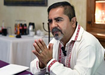 Foto: Rubén Morales // El magistrado originario de Michoacán confía en que será el pueblo mexicano quien elegirá a sus juzgadores.