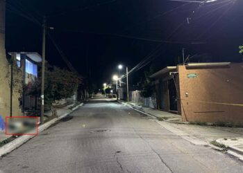 La zona fue resguardada para realizar las primeras diligencias.