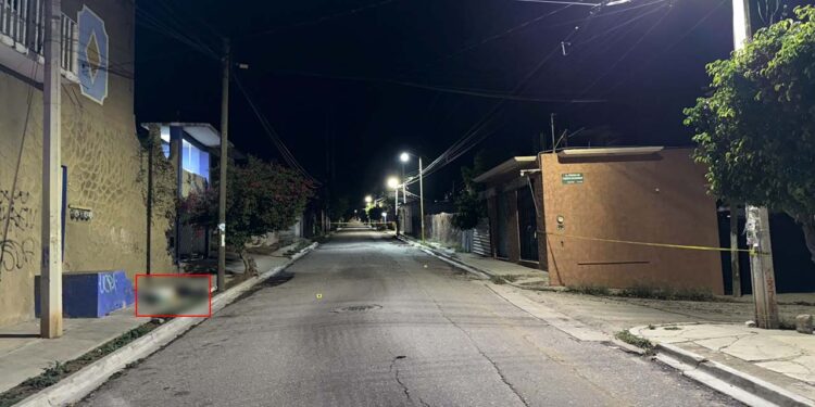 La zona fue resguardada para realizar las primeras diligencias.
