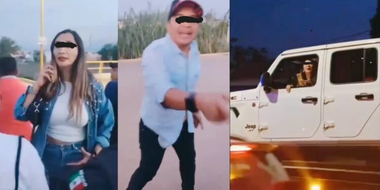 VIDEO ¡Prepotencia al volante! Pareja en estado etílico arma escándalo en Santa Cruz Amilpas y amenaza a policías