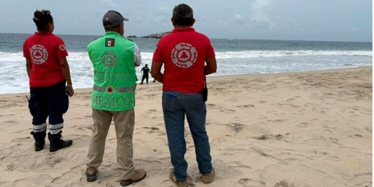 Reporta Protección Civil localización del cuerpo de segundo turista desaparecido en playa Zicatela